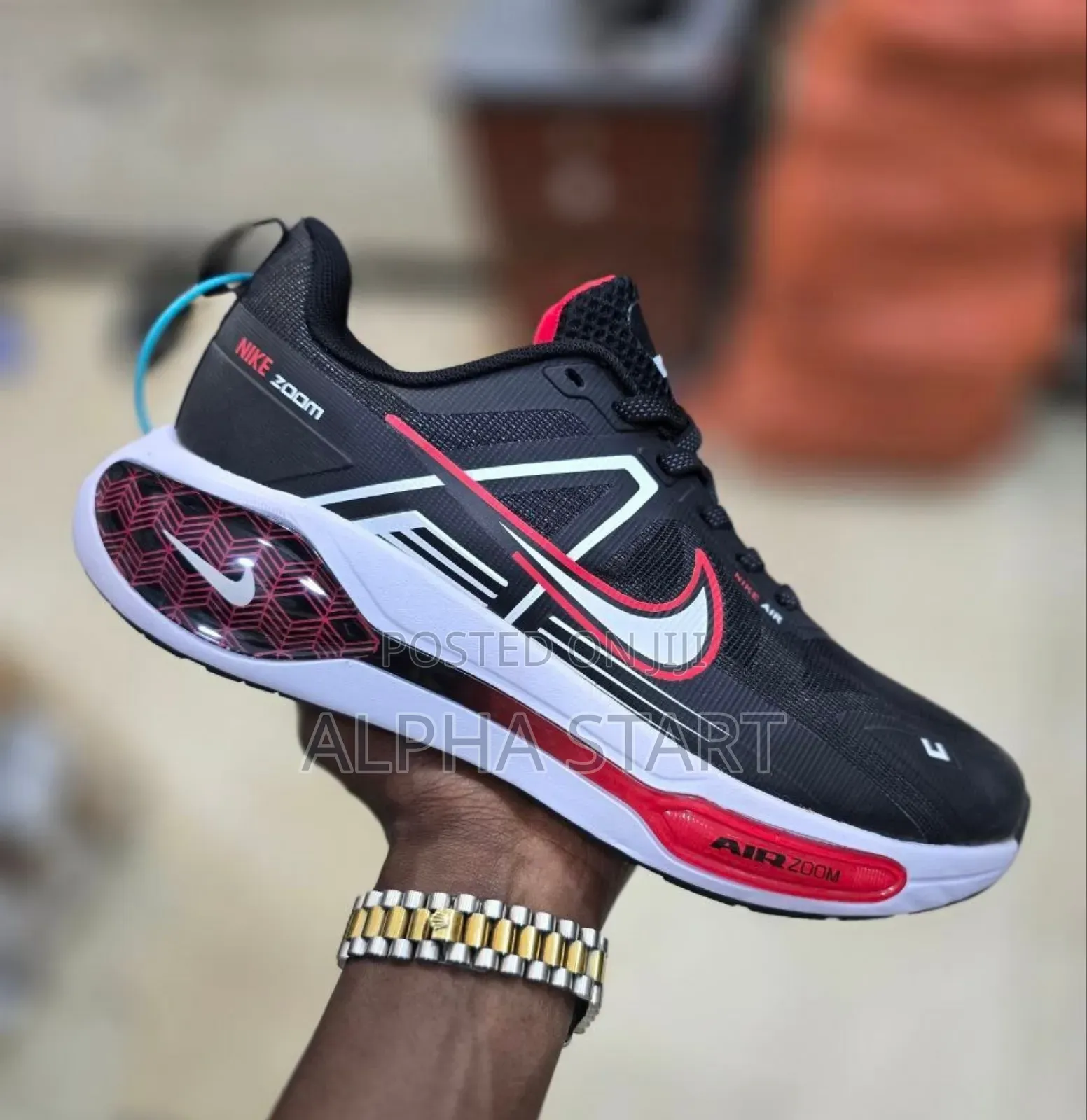 Nike Air Zoom High Smooth Sneakers For Man's Made In Vietnam