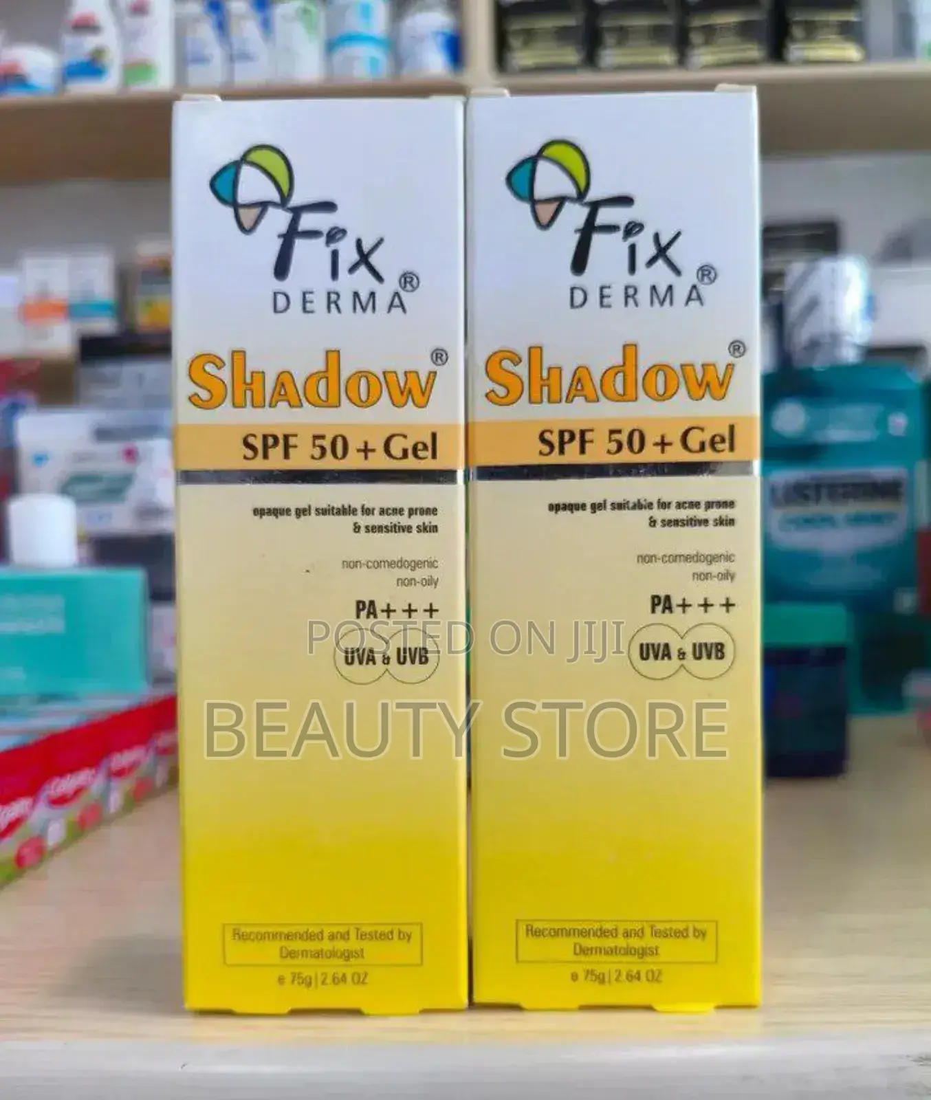 Fixderma Shadow SPF 50+ Gel Sunscreen.