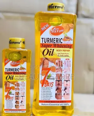 Veet Gold Turmeric Super Whitening Body Repair Oil.