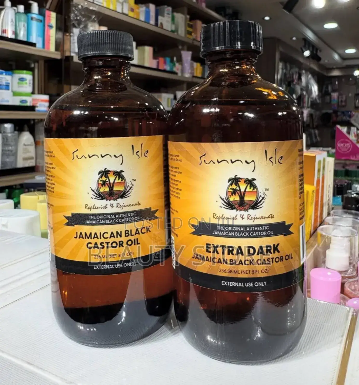 Sunny Isle Jamaican Black Castor Oil.