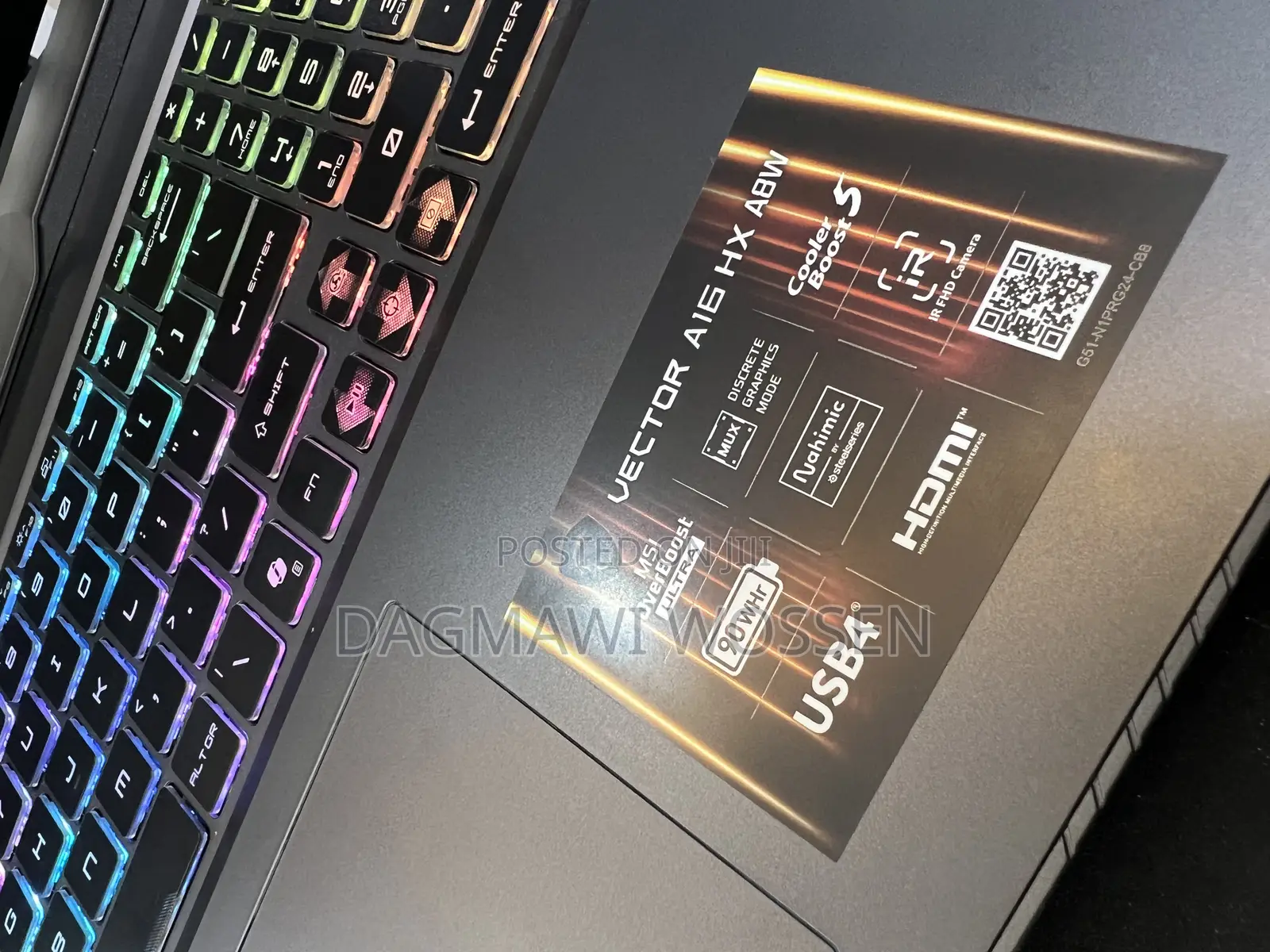 New Laptop MSI Vector 16 HX AI A2XWIG 16GB AMD Ryzen 9 SSD 1T
