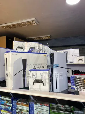 Playstation 5slim Disk ከ1joystick ጋር በ 1tb Storage Delivery አለን