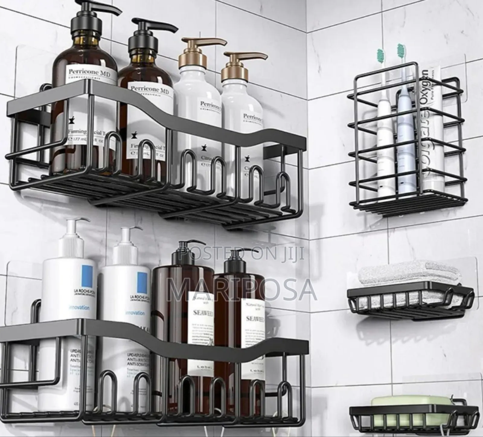 5 PCS Steel Organizing Rack