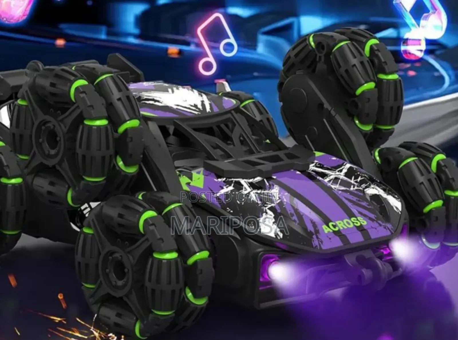 Alloy Spray Music Lighting Rc Stunt Car (360° Drift)