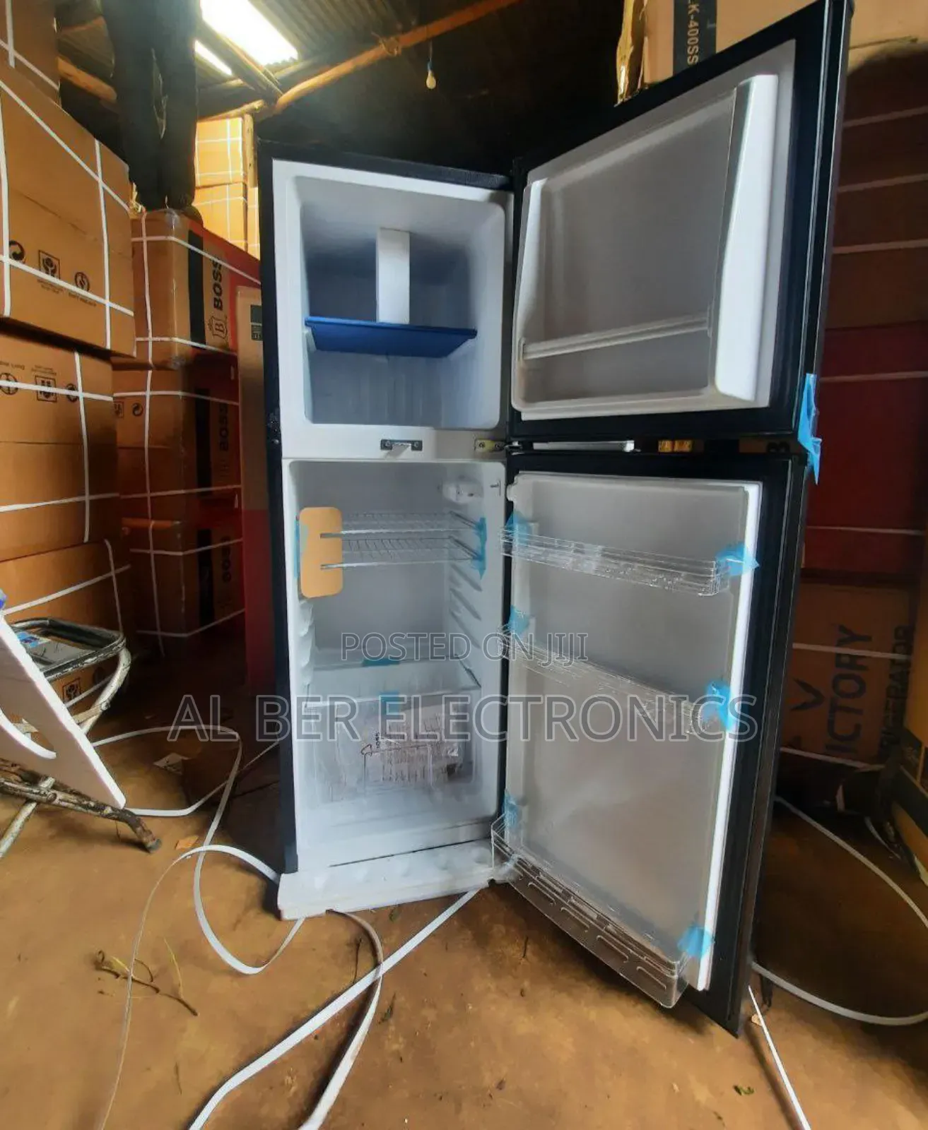 Boss 230 Double Door Refrigerator – New | Model Bo-230ssk