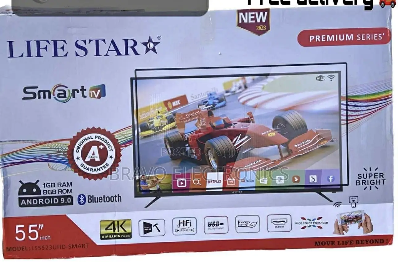 Lifestar Tv 55” – Smart Android 15.0 | Big Screen, Smooth Modern!