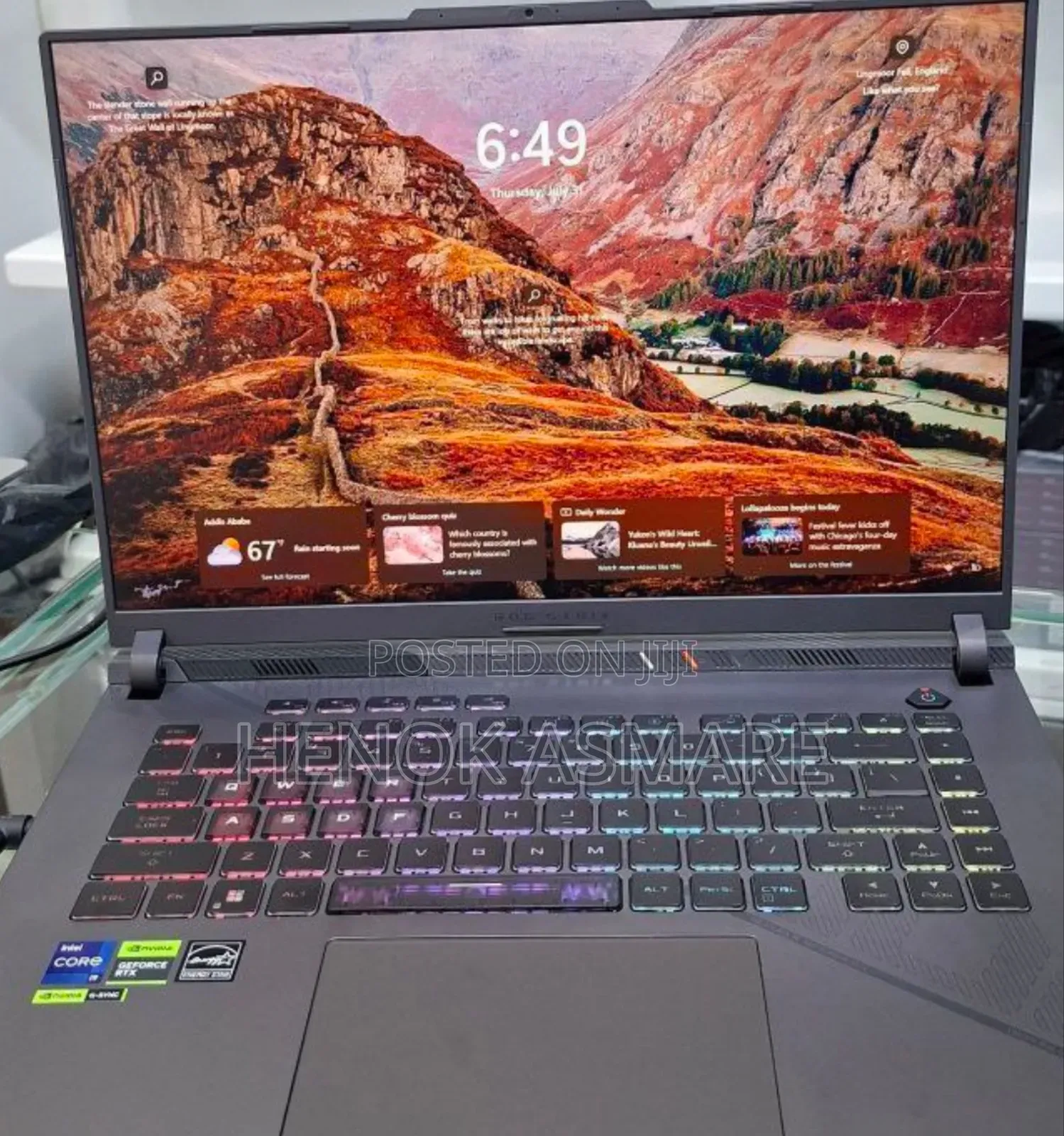New Laptop Asus ROG Strix G15 16GB Intel Core I9 SSD 1T