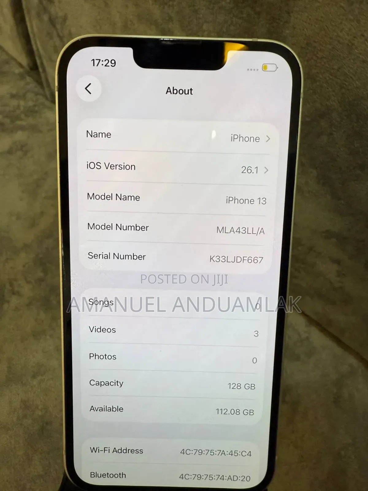 New Apple iPhone 13 128 GB White