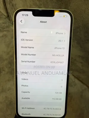 New Apple iPhone 13 128 GB White