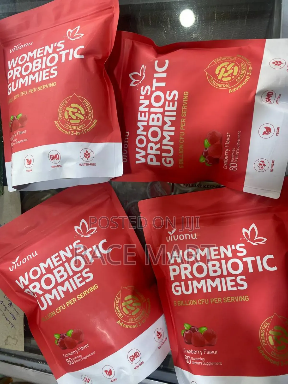 Women’S Probiotic Gummies – Cranberry Flavor