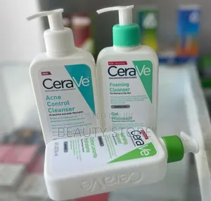 Cerave Facial Cleansers, the Acne Control, Foaming Hydrating Formulas