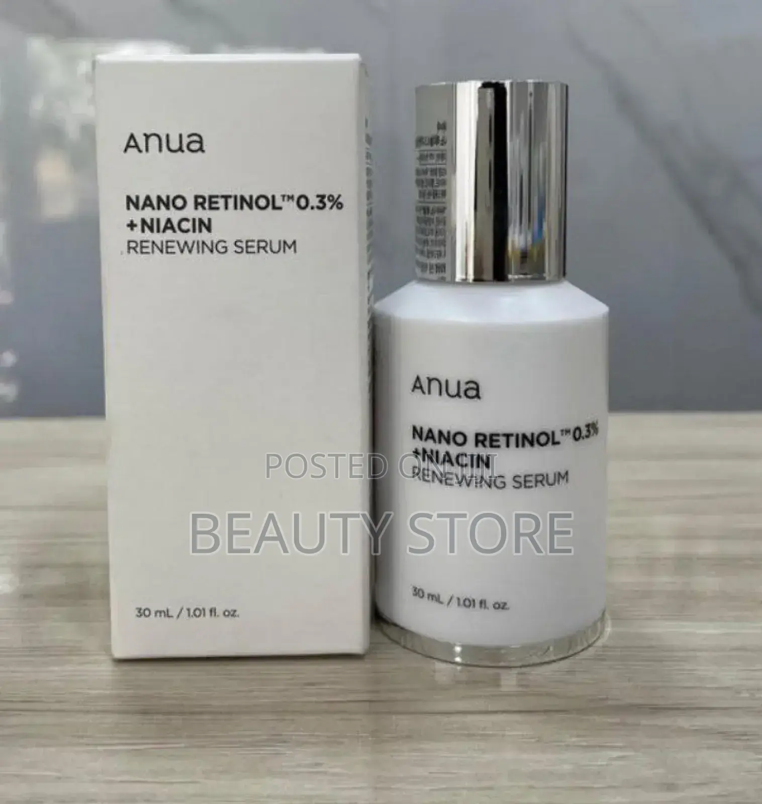 Anua Nano Retinol 0.3% + Niacin Renewing Serum.