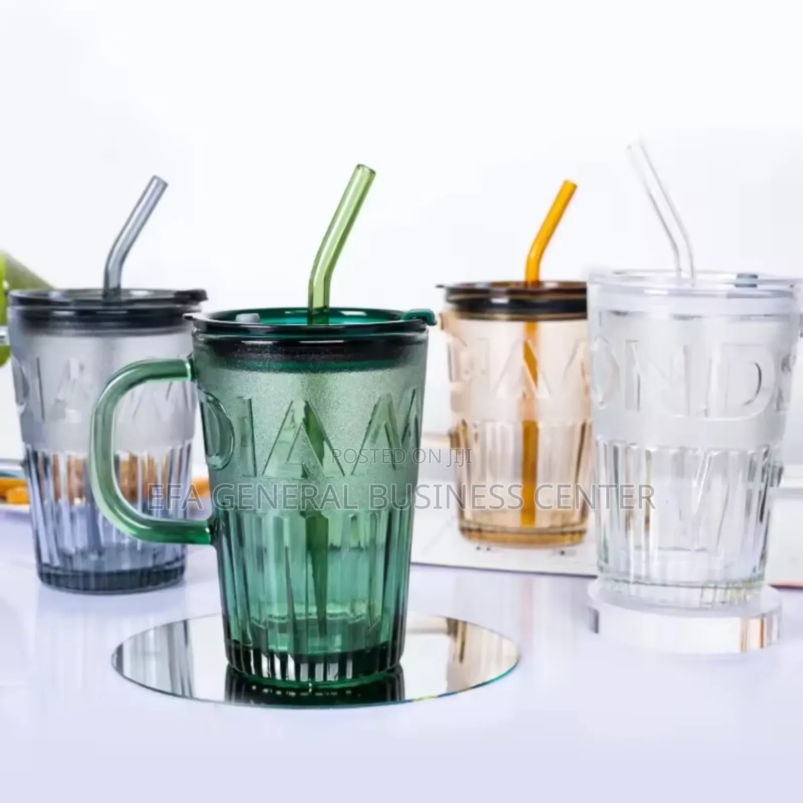 Diamond Heat Resistant Glass Mug