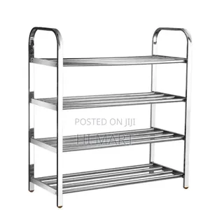 4 Layer Stainless Steel Shoe Rack