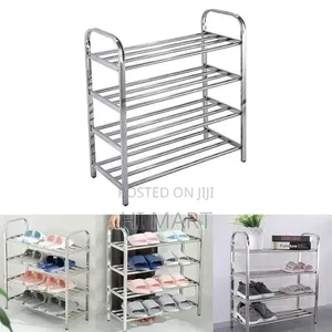 4 Layer Stainless Steel Shoe Rack