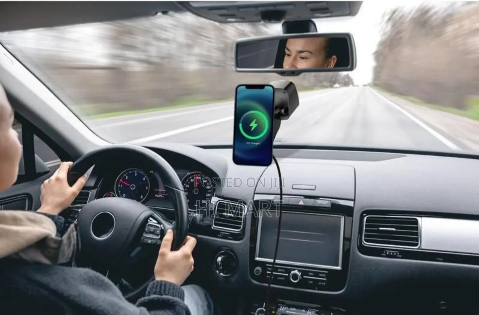 Vitron Magnetic Car Phone Holder With Wirelss Charger