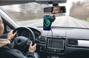 Vitron Magnetic Car Phone Holder With Wirelss Charger