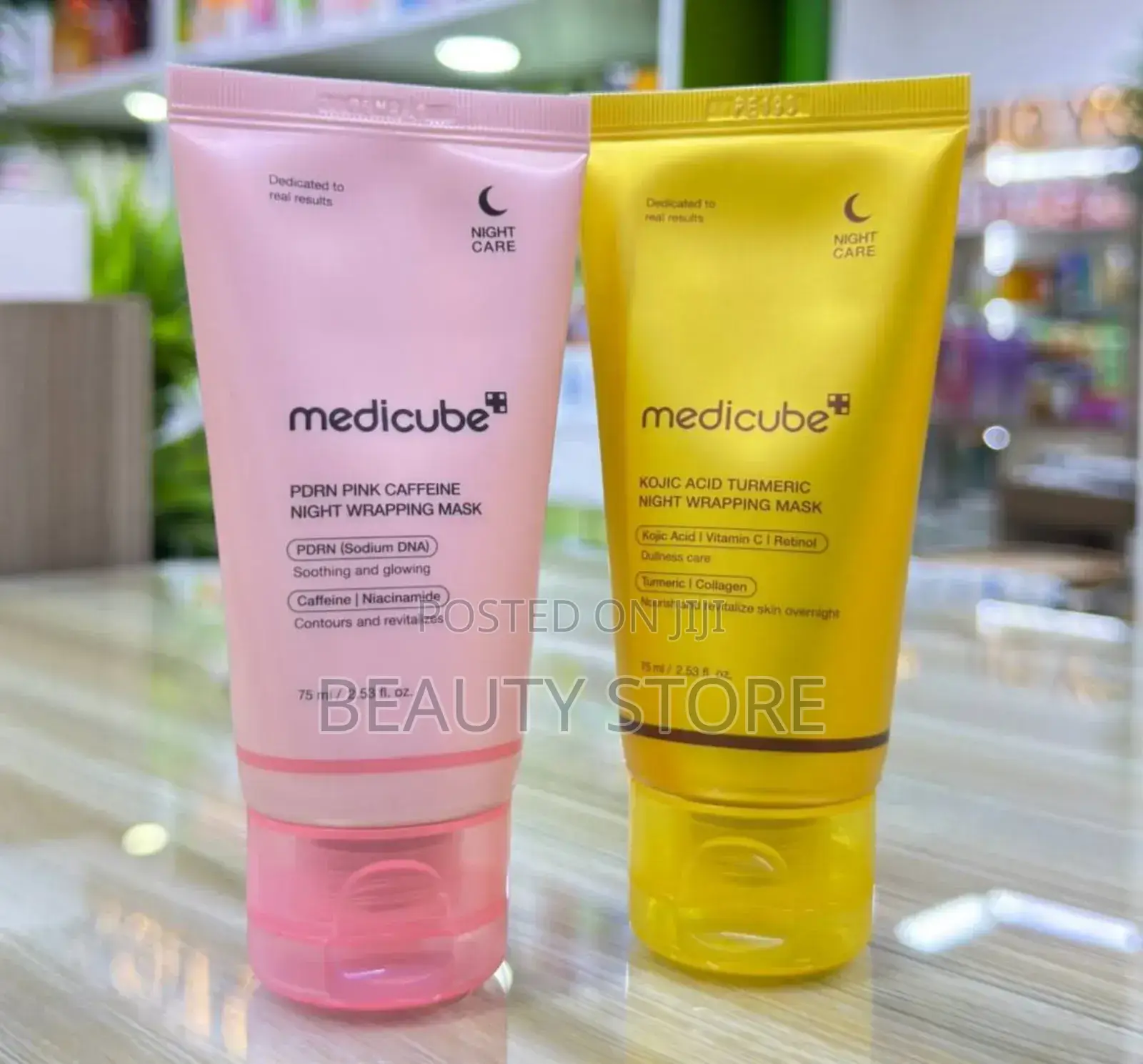 Medicube's PDRN Pink Caffeine Kojic Acid Turmeric Night Wrapping Mask
