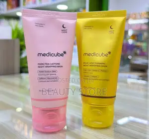 Medicube's PDRN Pink Caffeine Kojic Acid Turmeric Night Wrapping Mask