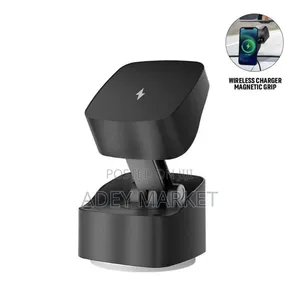 Virton Magnetic Car Phone Holder And 15w Wireless Charger