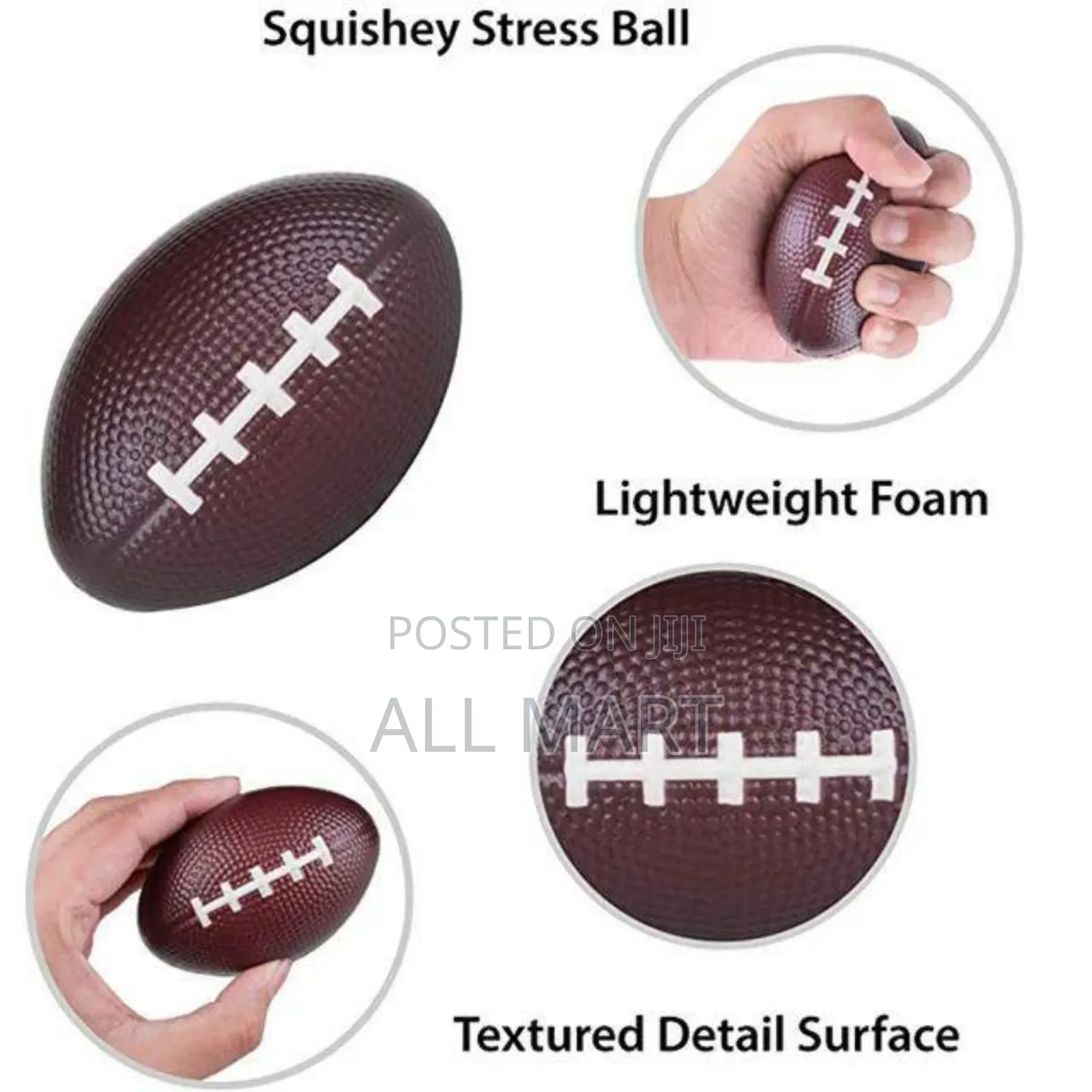 Rugby Style Balls for Grip Strength