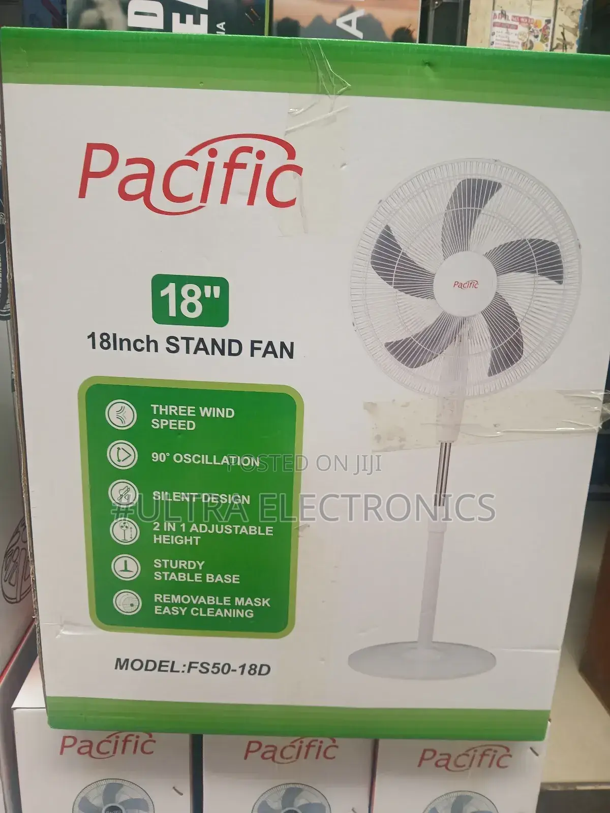 Pacific 18-Inch Stand Fan (Model: Fs50-18d