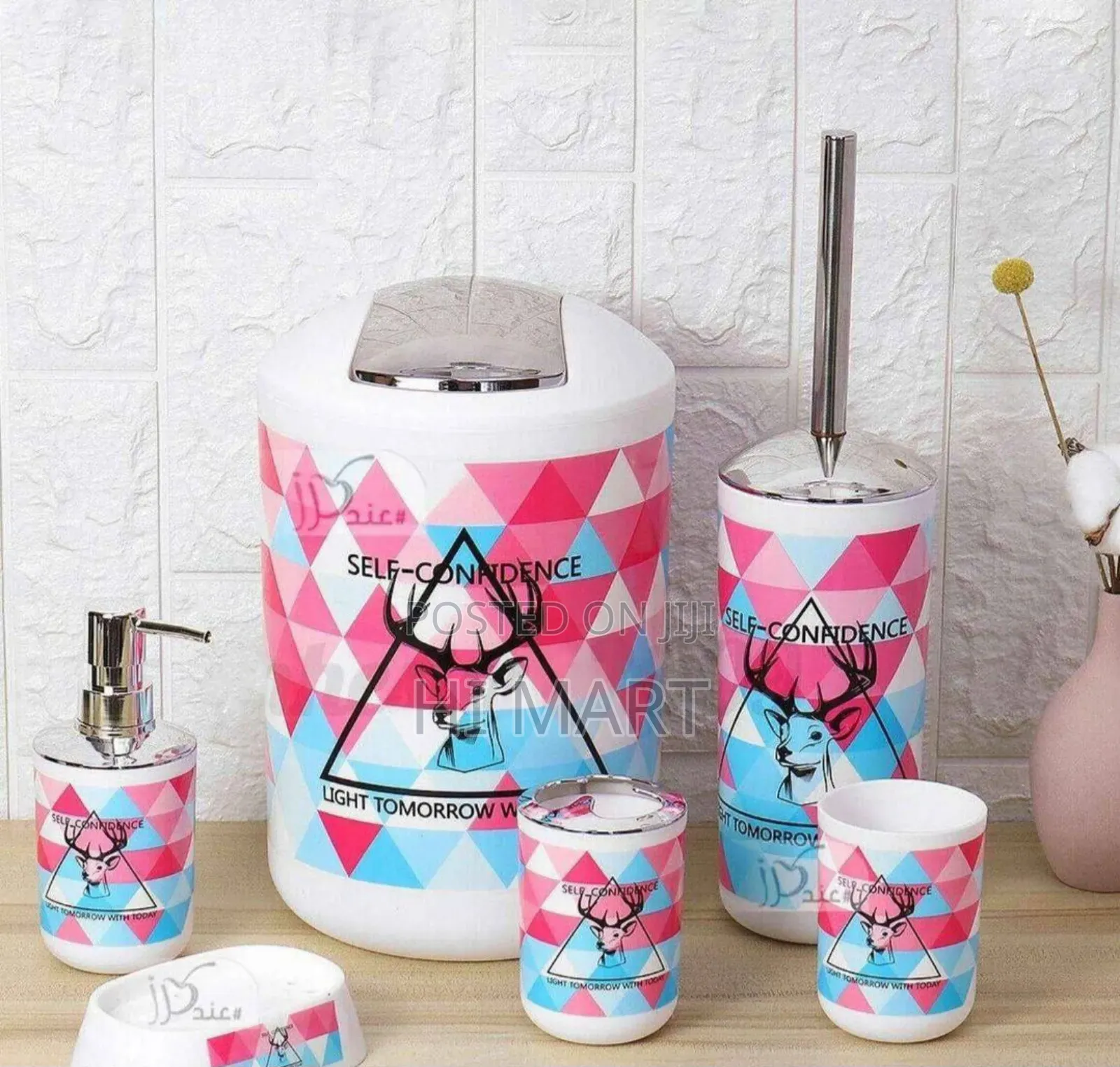 6pcs Colour Full Bathroom Set