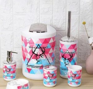 6pcs Colour Full Bathroom Set