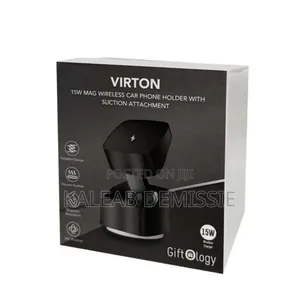 Virton Magnetic Car Phone Holder and 15w Wireless Charger
