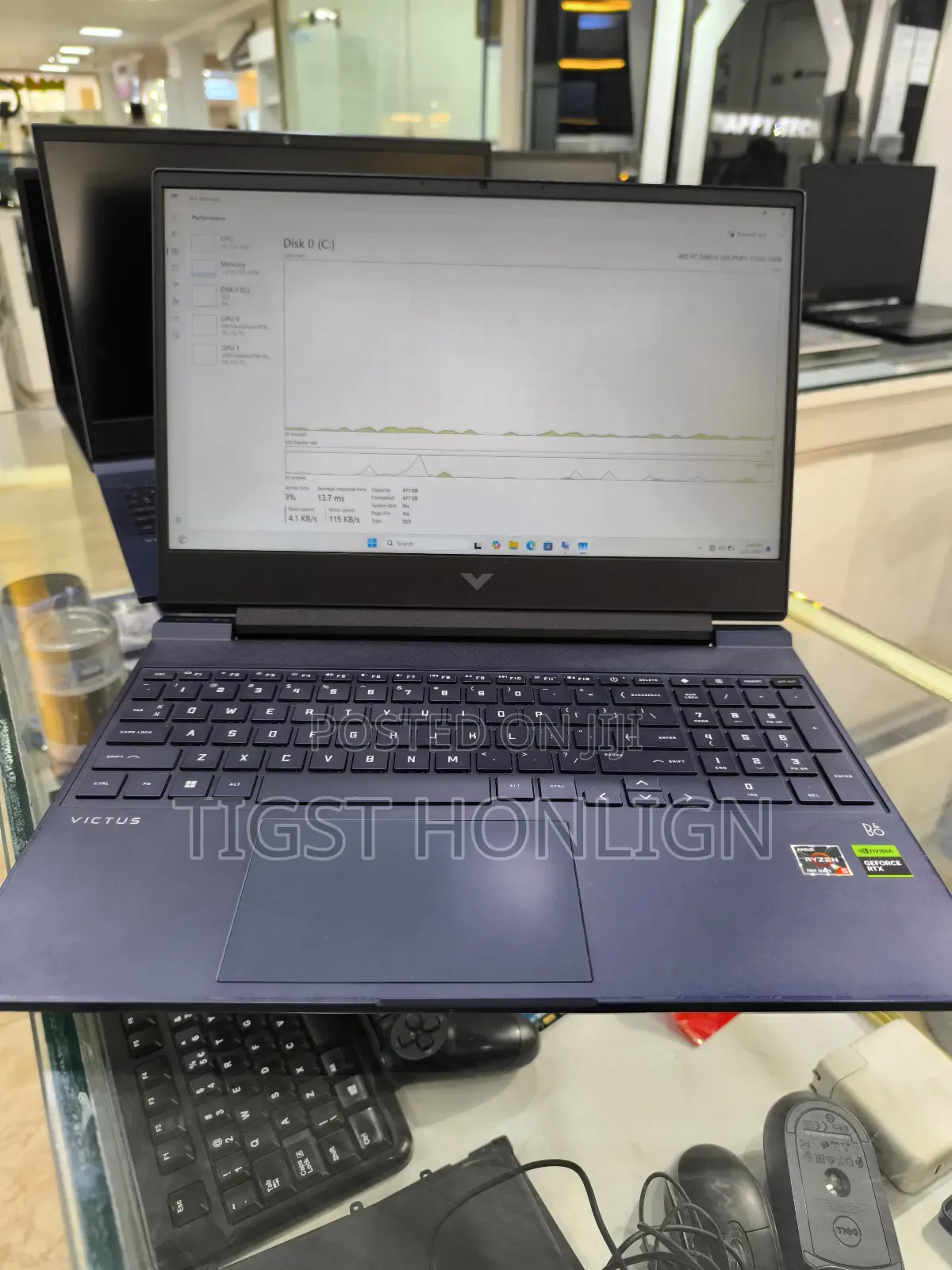 New Laptop HP Victus 15 16GB AMD Ryzen 7 SSD 512GB