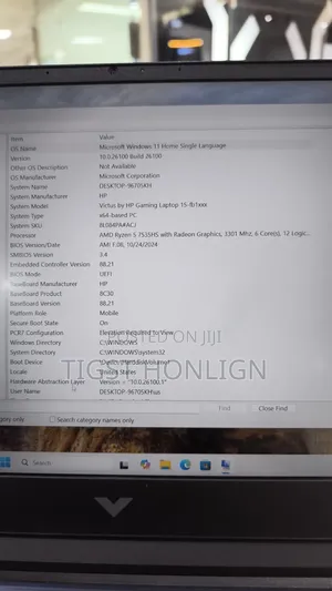 New Laptop HP Victus 15 16GB AMD Ryzen 7 SSD 512GB