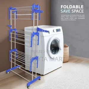Orginal Three Layer Clothes Hanger Rack የልብስ ማስጫ