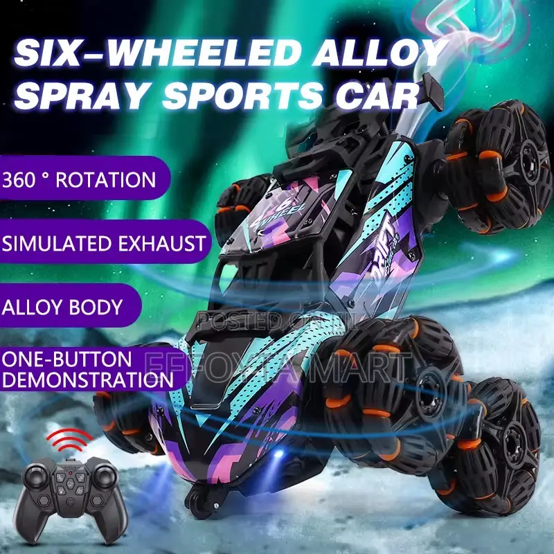 Alloy Spray Music Lighting Rc Stunt Car (360° Drift)
