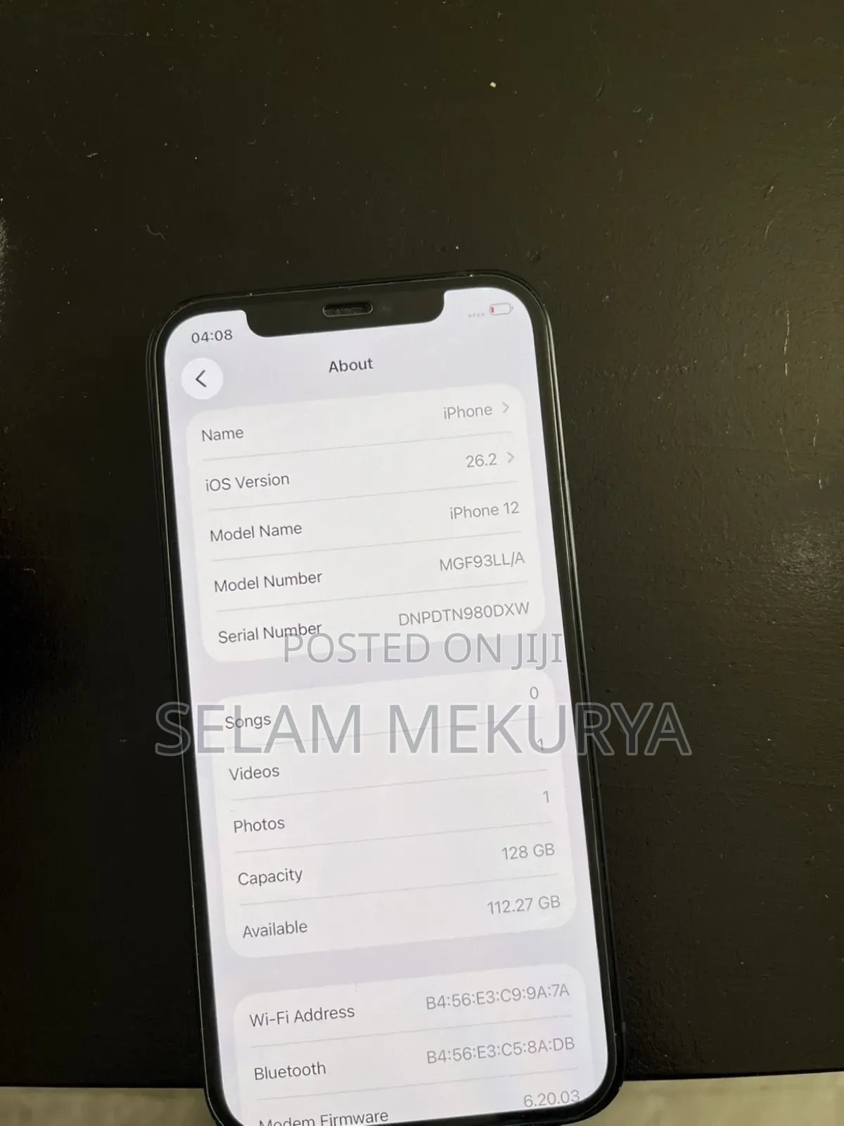 New Apple iPhone 12 128 GB Black