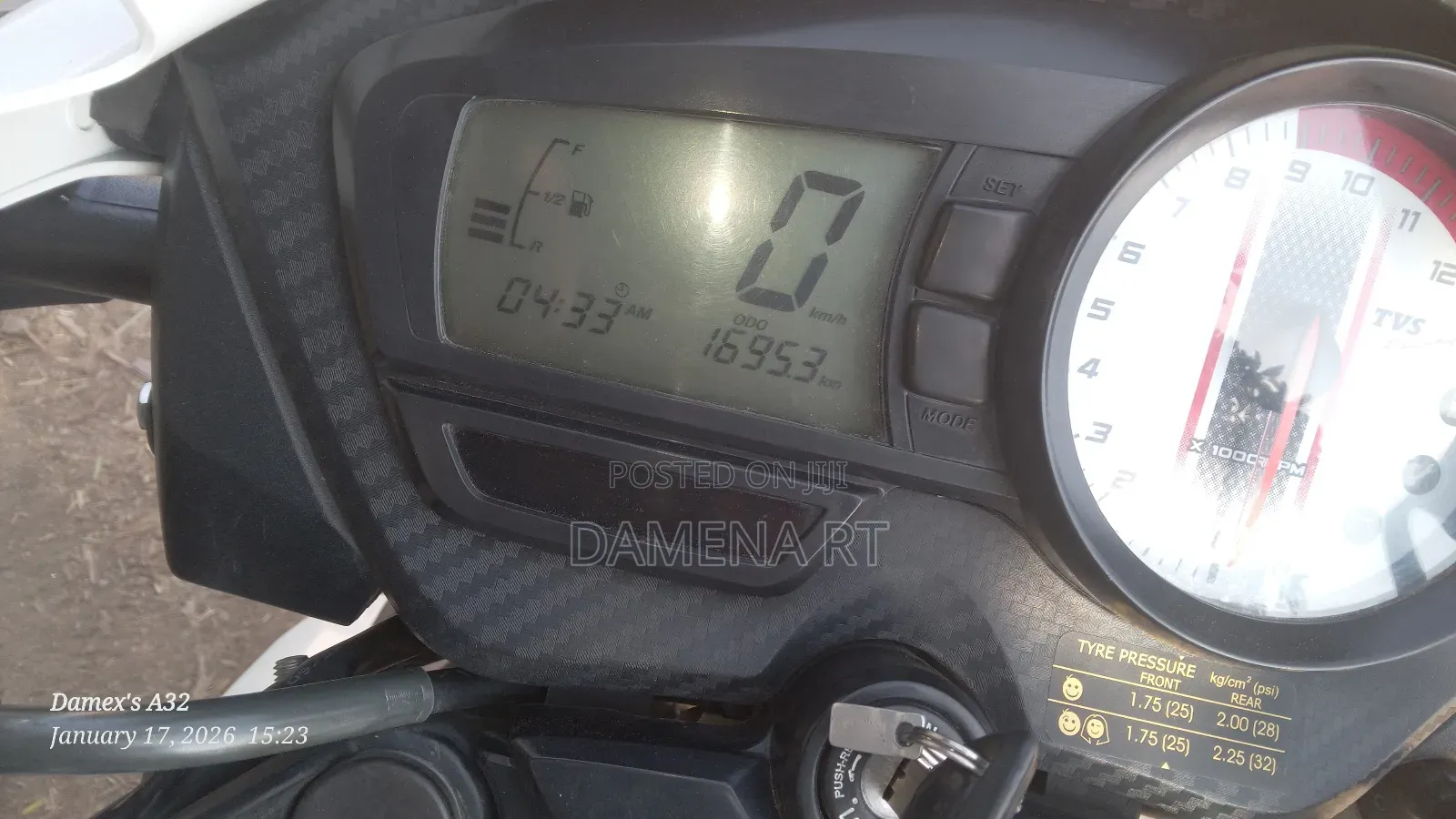 New TVS Apache 180 RTR 2023 White