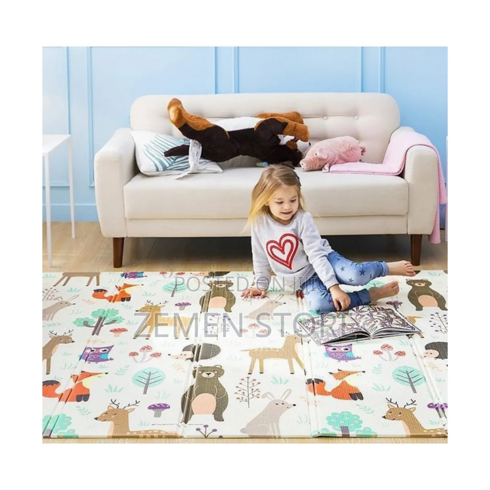 Double-sided Baby Play Mat (2m X 1.8m) - ትልቅ እና ምቹ የልጆች መጫወቻ ምንጣፍ