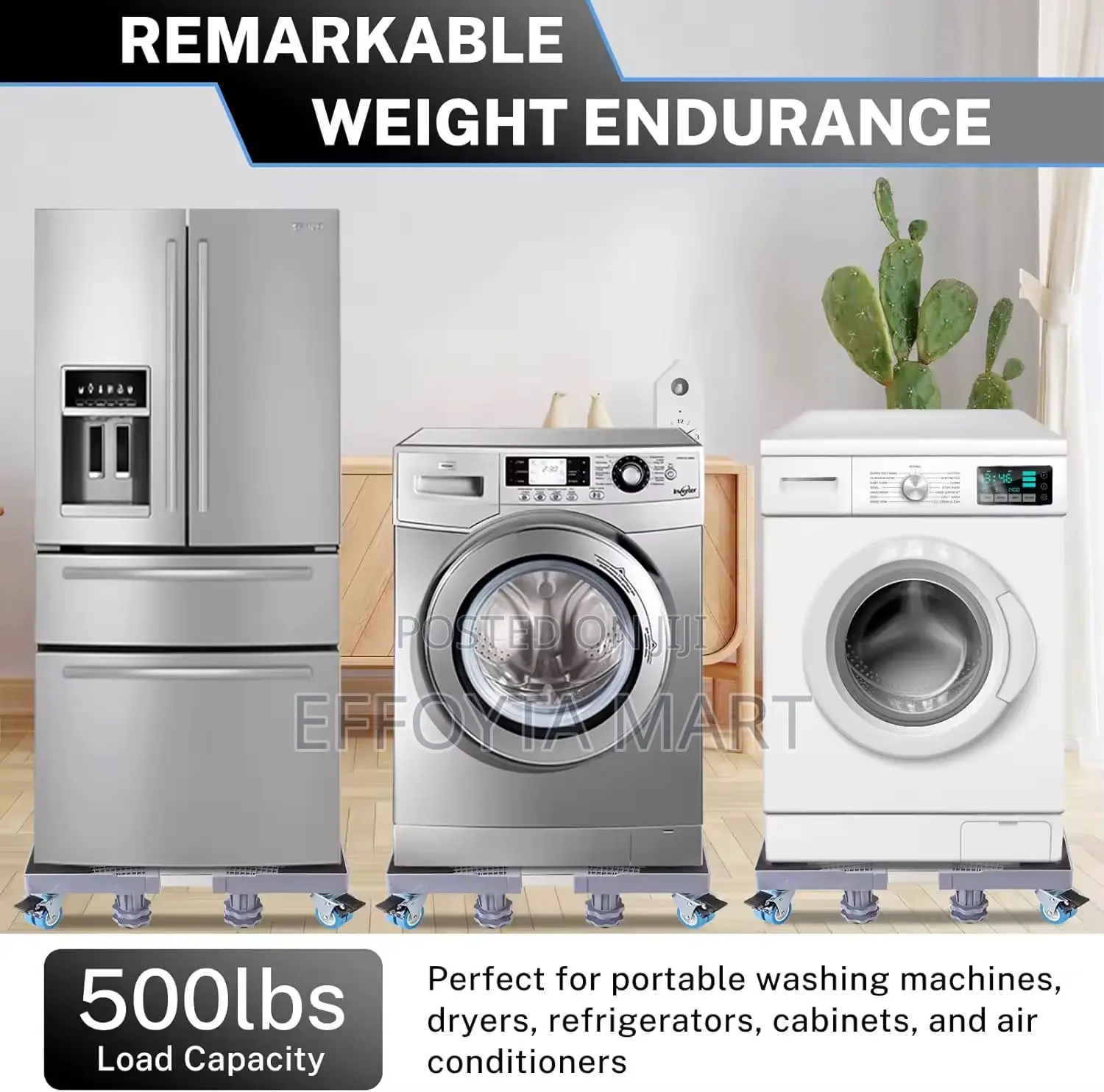 Adjustable Base For Washing Machine Refrigerator ፍሪጅ+ወሺንግ ሜሽን ማስቀመጫ