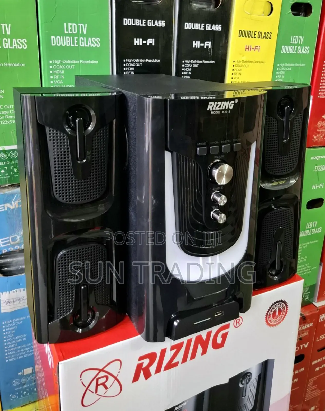 Rizing 2.1ch Multimedia Speaker | 1313