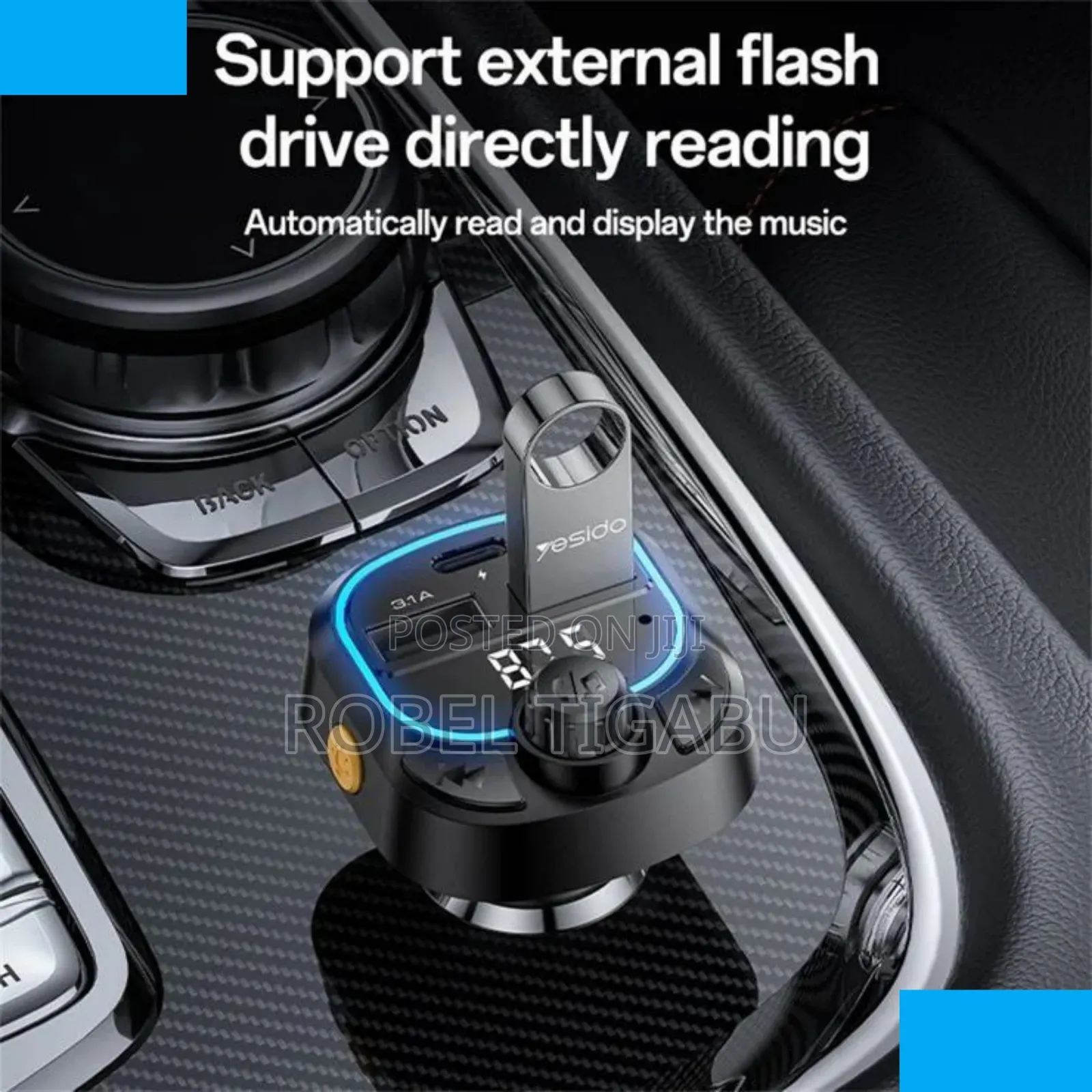 Yesido Y70 Bluetooth Fm Transmitter Car Charger