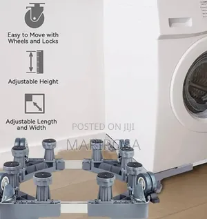 Adjustable Washing Machine Stand With Heels