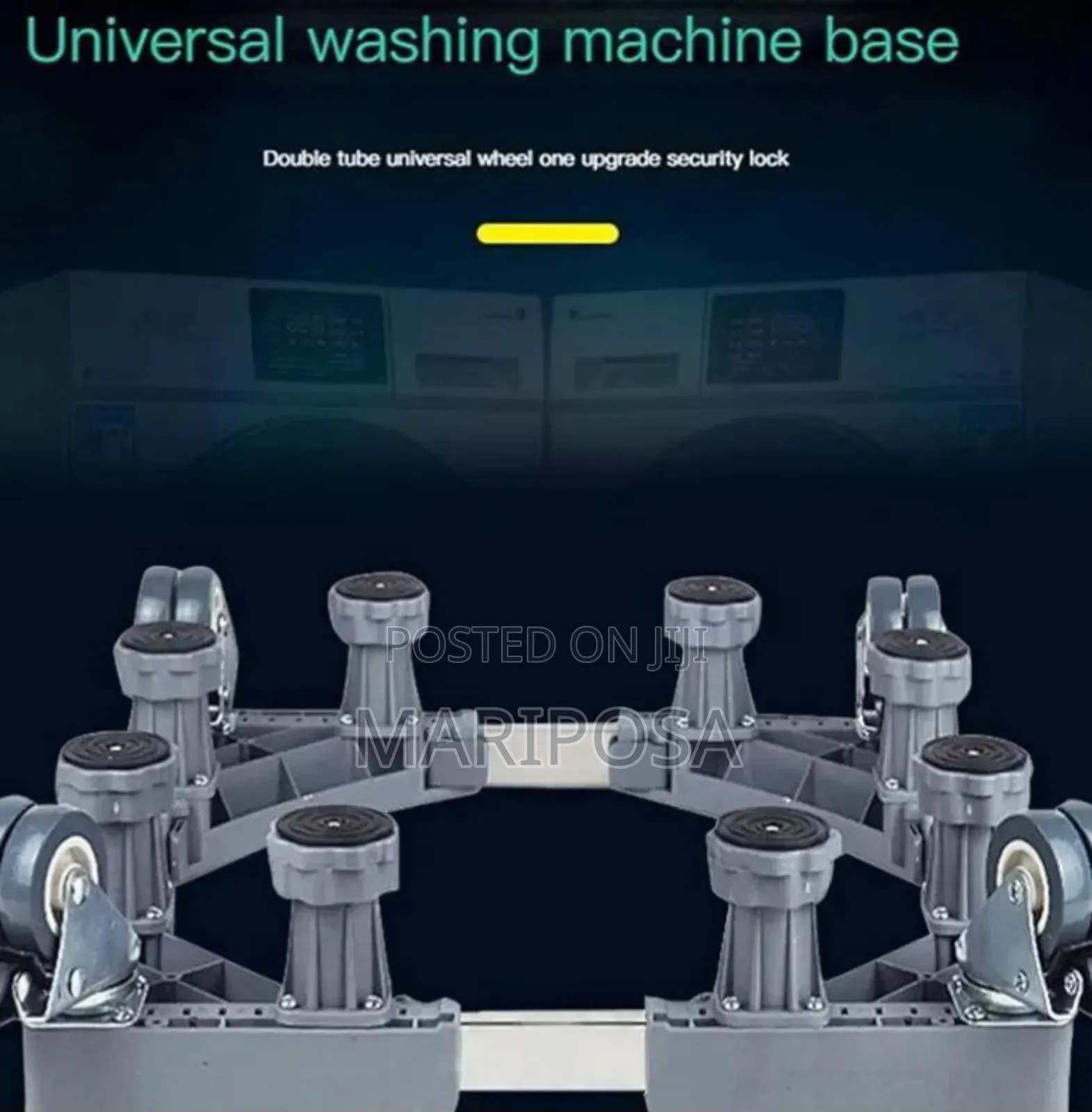 Adjustable Washing Machine Stand With Heels