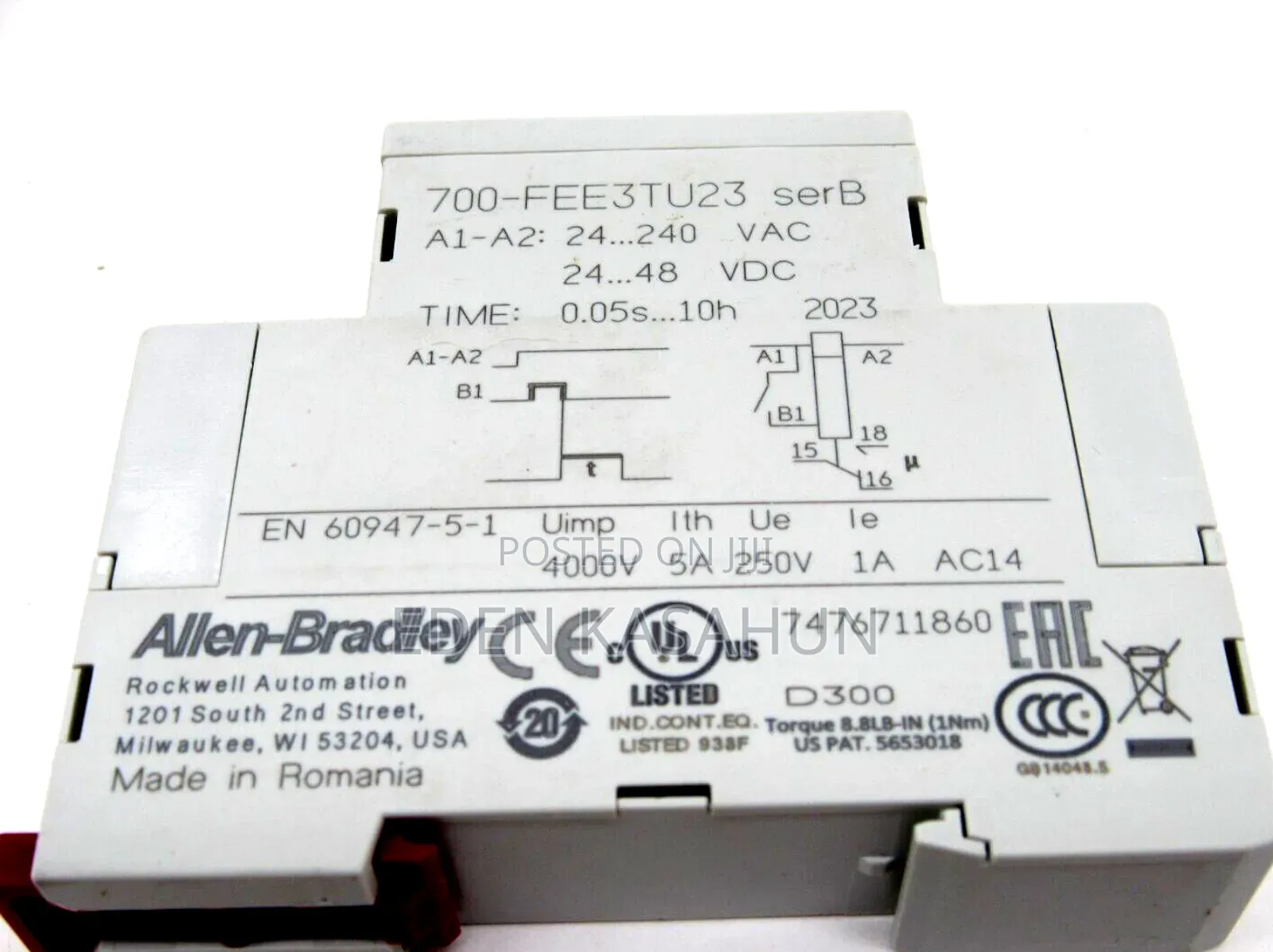 Allen-Bradley 700-Fealtu22 Series a Timing Relay.