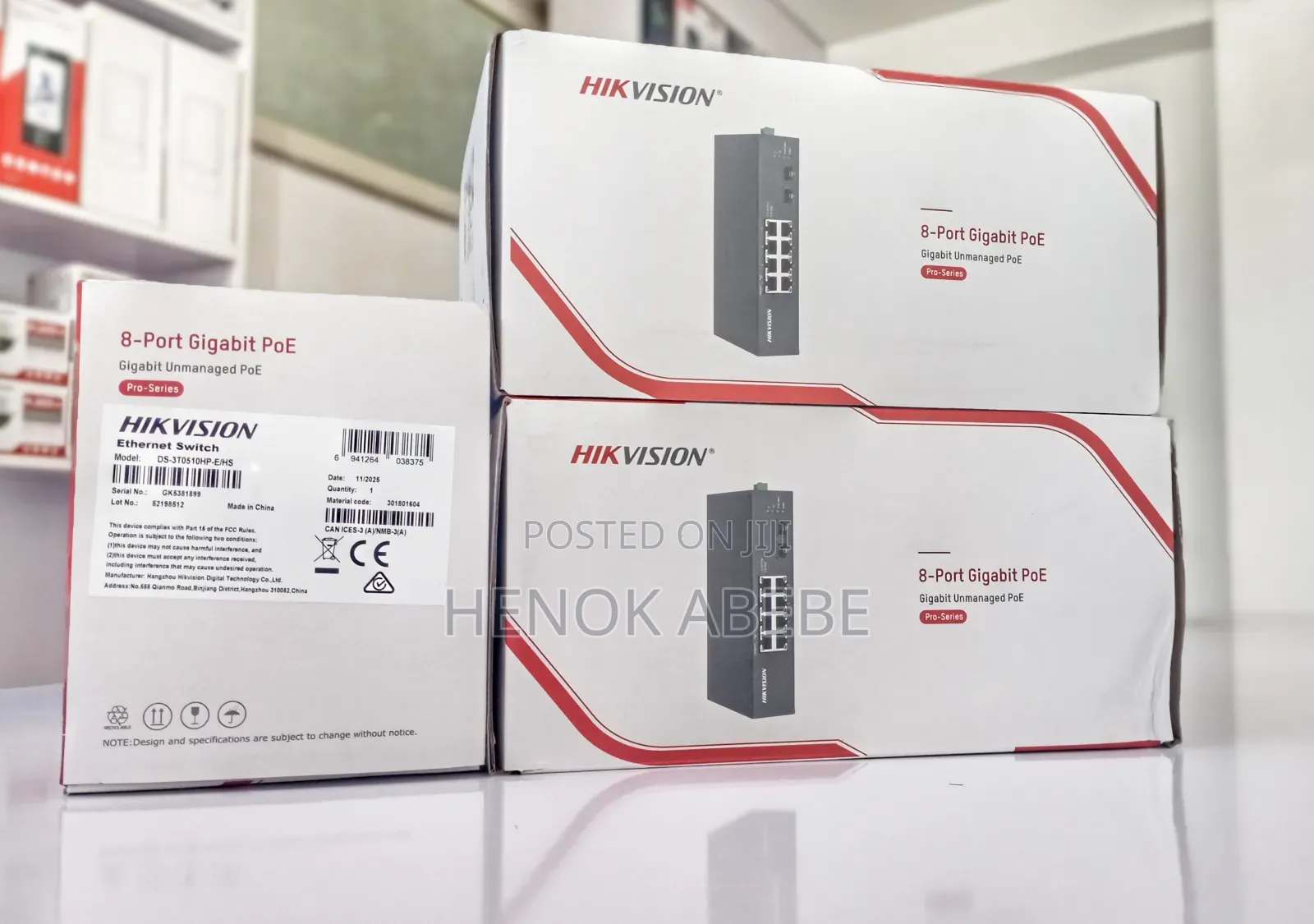 Hikvision 8 Port Industrial Gigabyte Poe Switch