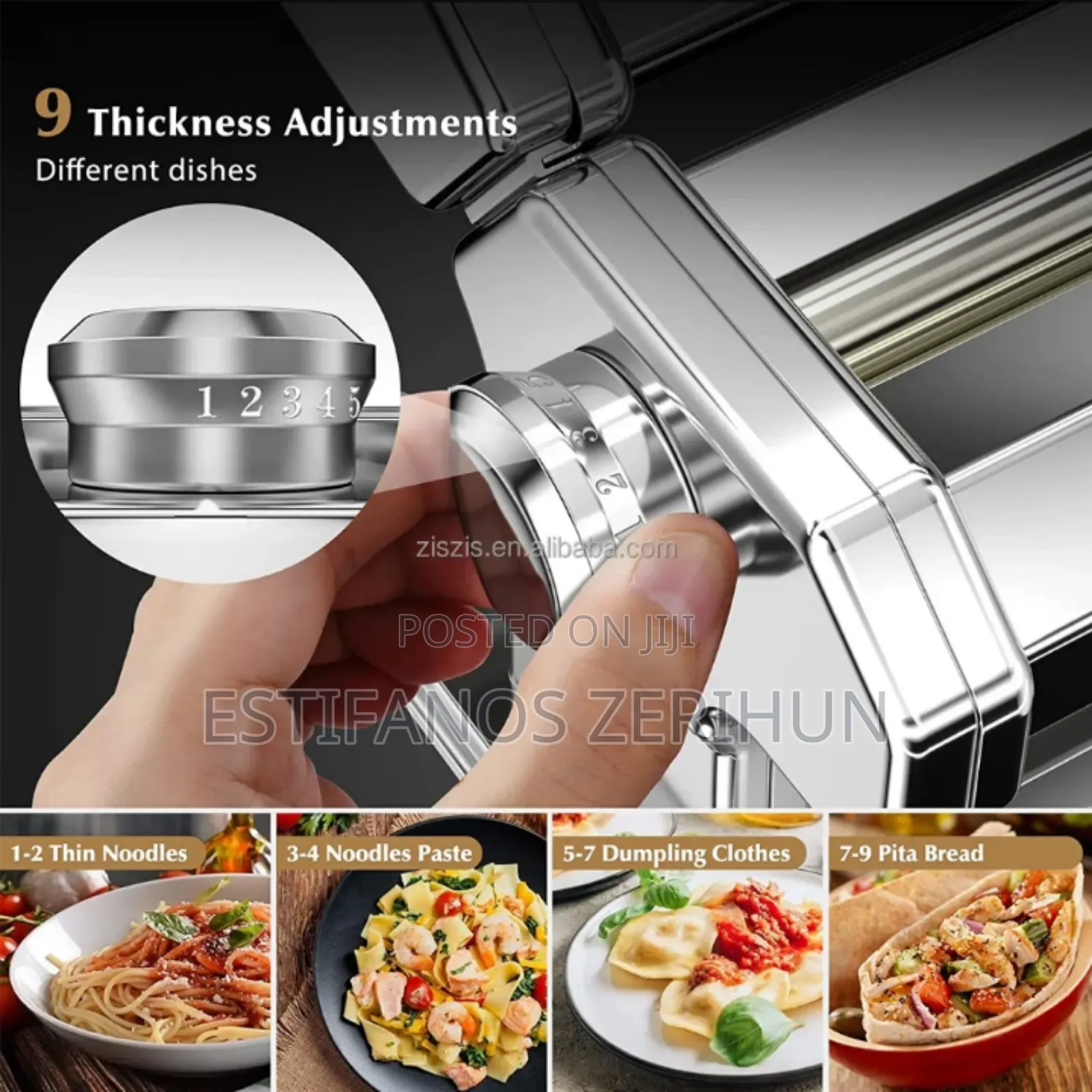 Marcato መካኒካል ቴላቴሊ ፖስታ(ላዛኛ) መስሪያ ማሽን