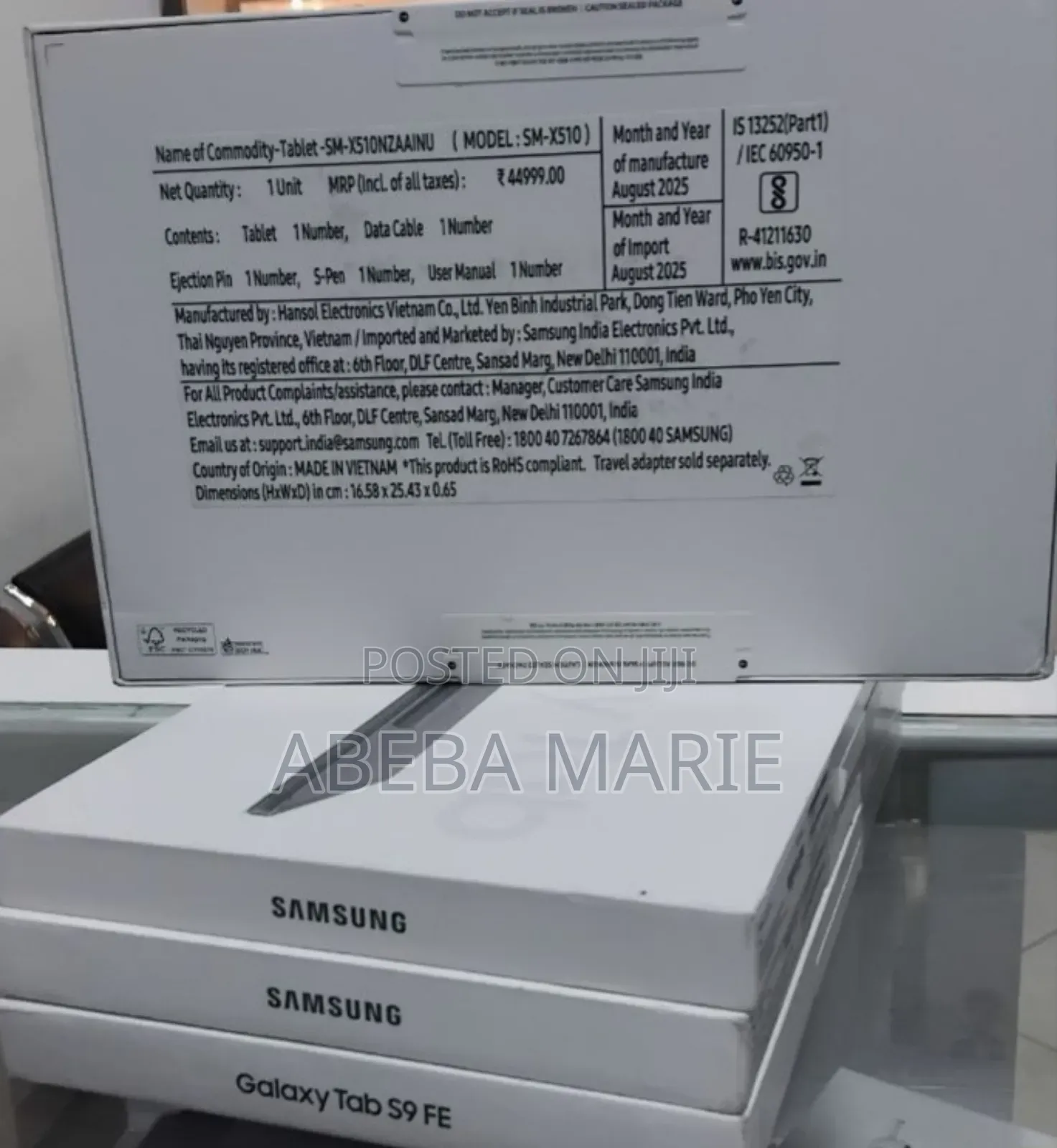 New Samsung Galaxy Tab S9 FE 128 GB