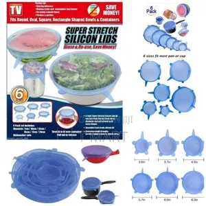 Super Stretch Silicon Lids ( 6 Pack )