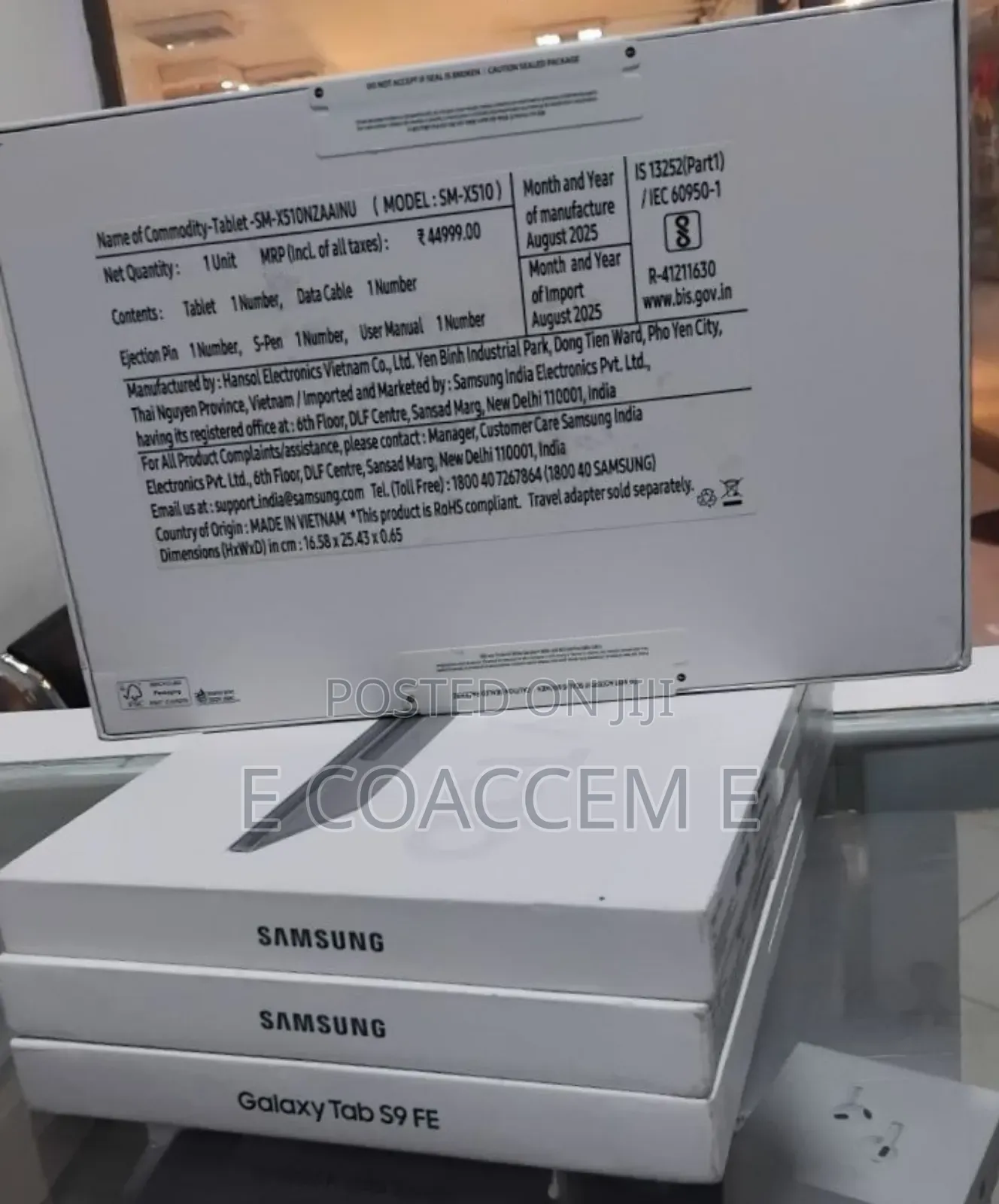 New Samsung Galaxy Tab S9 FE 128 GB