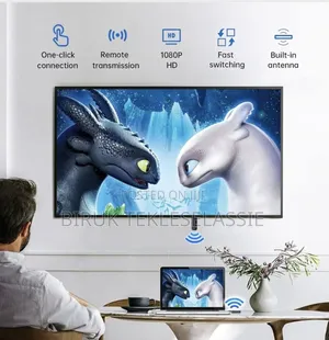 Lemorele Hd Hdmi Wireless Transmitter Receiver Display Dongle- New