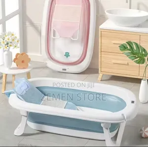 Foldable Baby Bathtub - ቦታ የማይይዝ ተጣጣፊ የልጆች መታጠቢያ