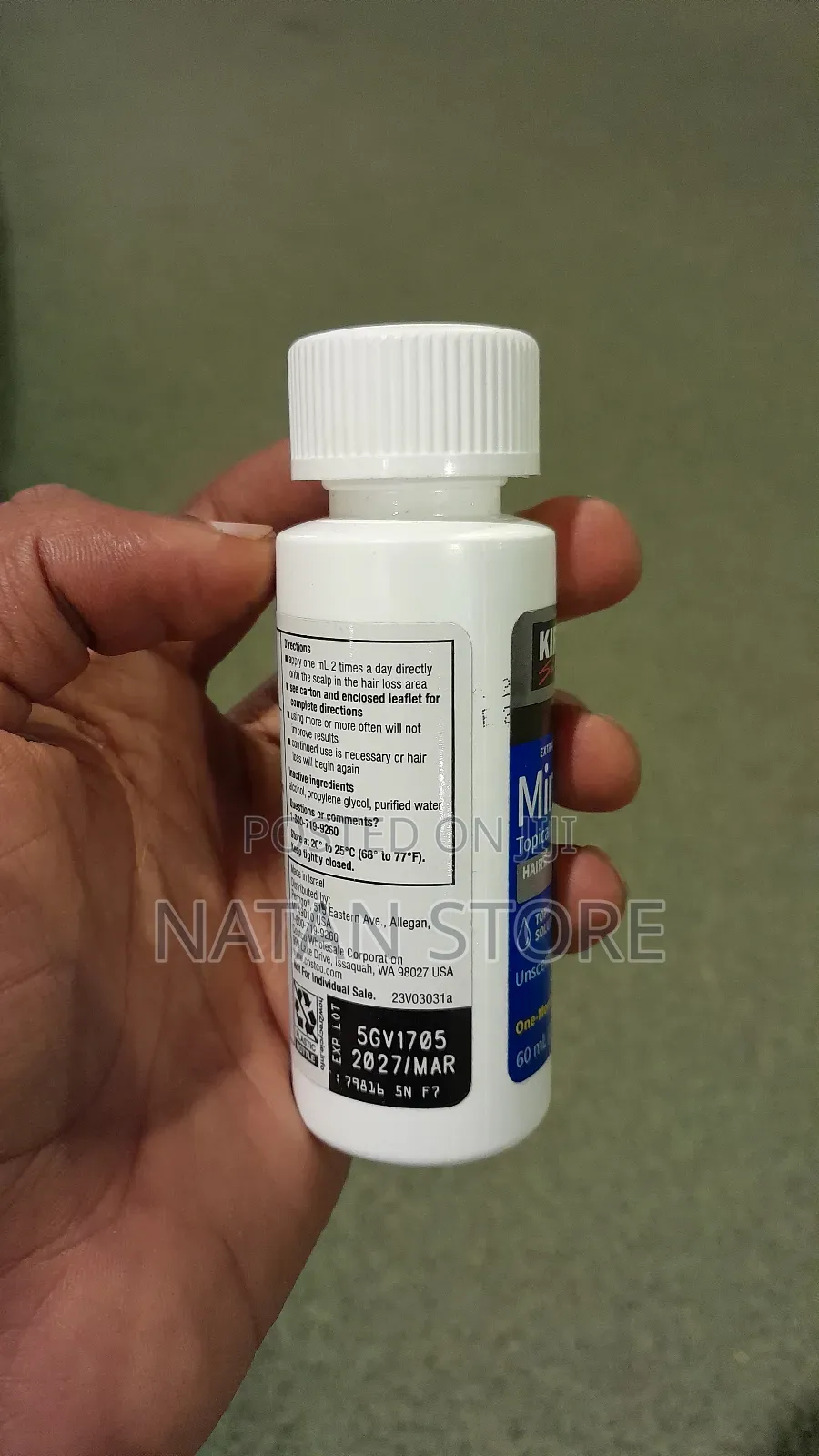 Minoxidil Liquid Extra Strength Hair Regrowth Treatment for Men, 5%